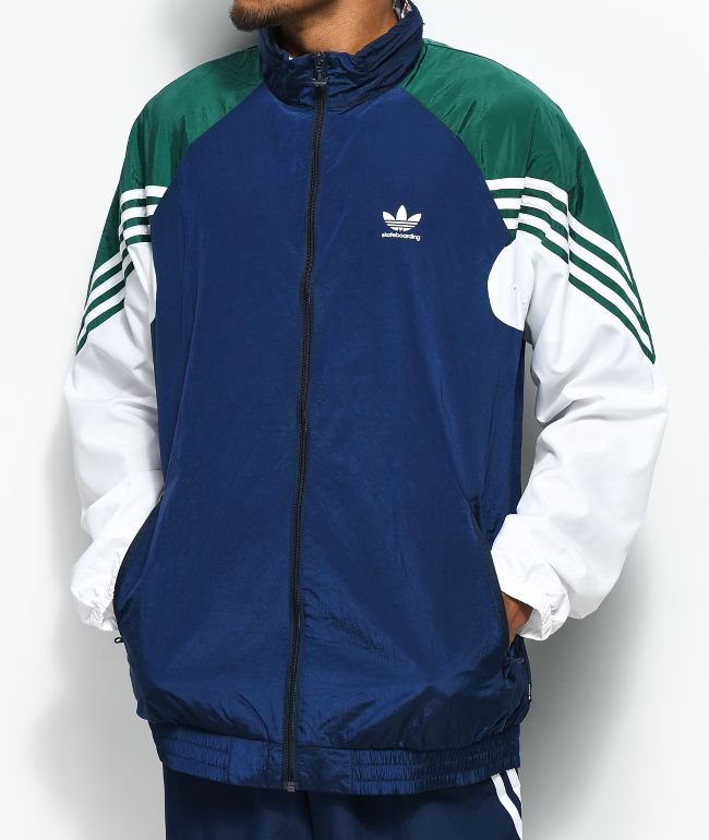 olive green adidas track jacket